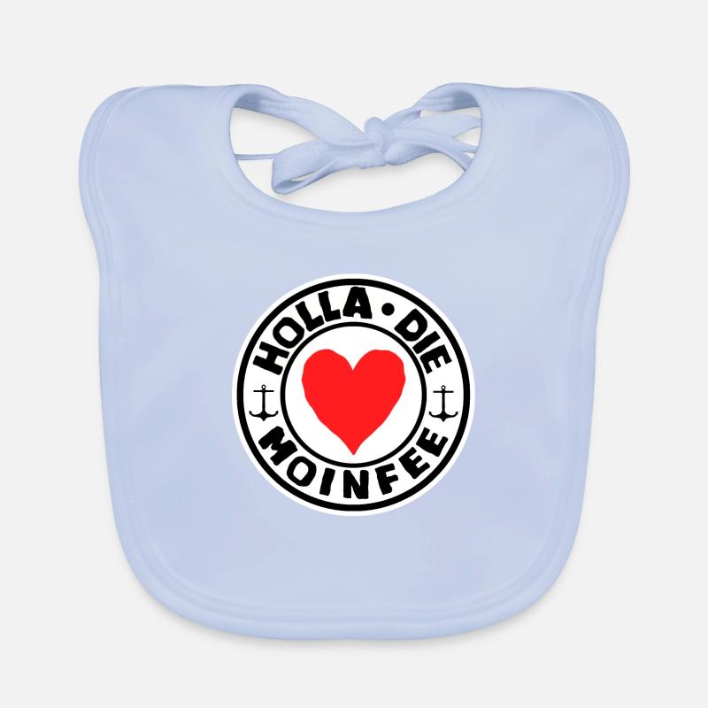 Holla die MoinFee Mussel Worms Organic Baby Bibs
