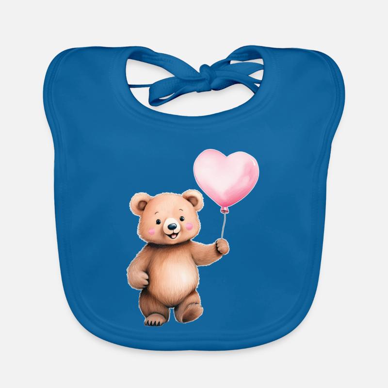 Herzballon Teddy Baby Bio-Lätzchen