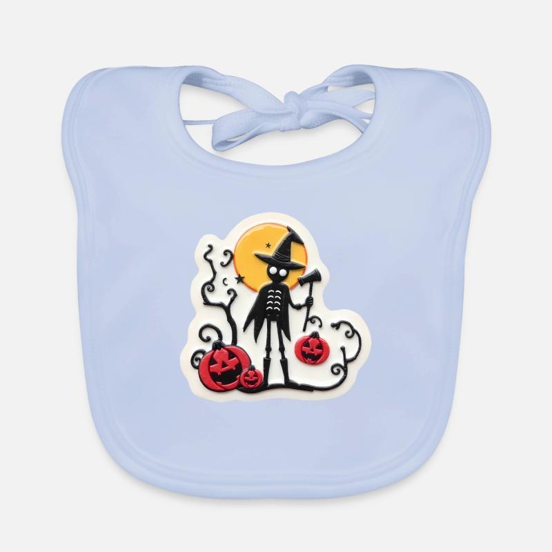 Gruseliges Halloween Baby Bio-Lätzchen