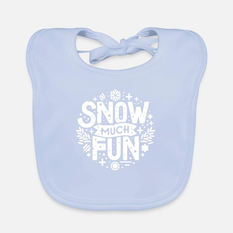 Snow Much Fun Organic Baby Bibs