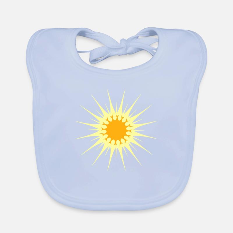 Bright Sun Rays Summer Glow Light Warmth Organic Baby Bibs