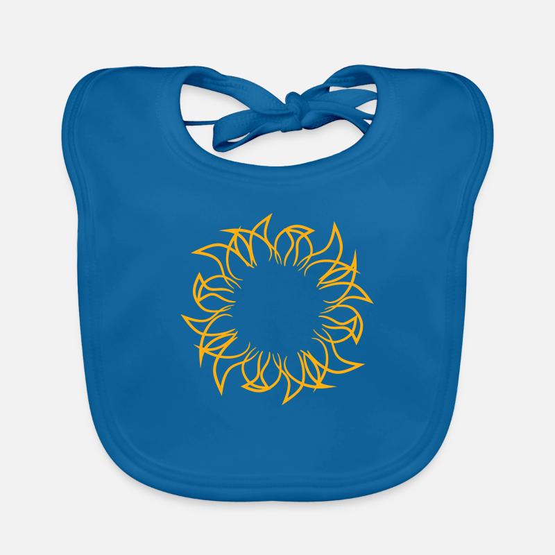 Bright Sun Rays Summer Glow Light Warmth Organic Baby Bibs