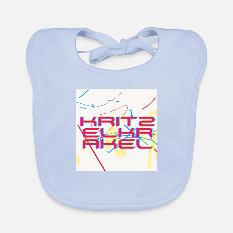 Doodle scribbles Organic Baby Bibs