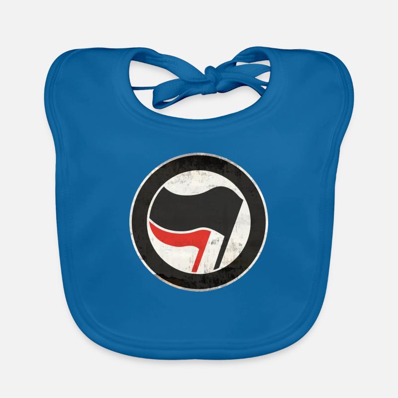 ANTIFA - Bavoir bio Bébé - bleu paon