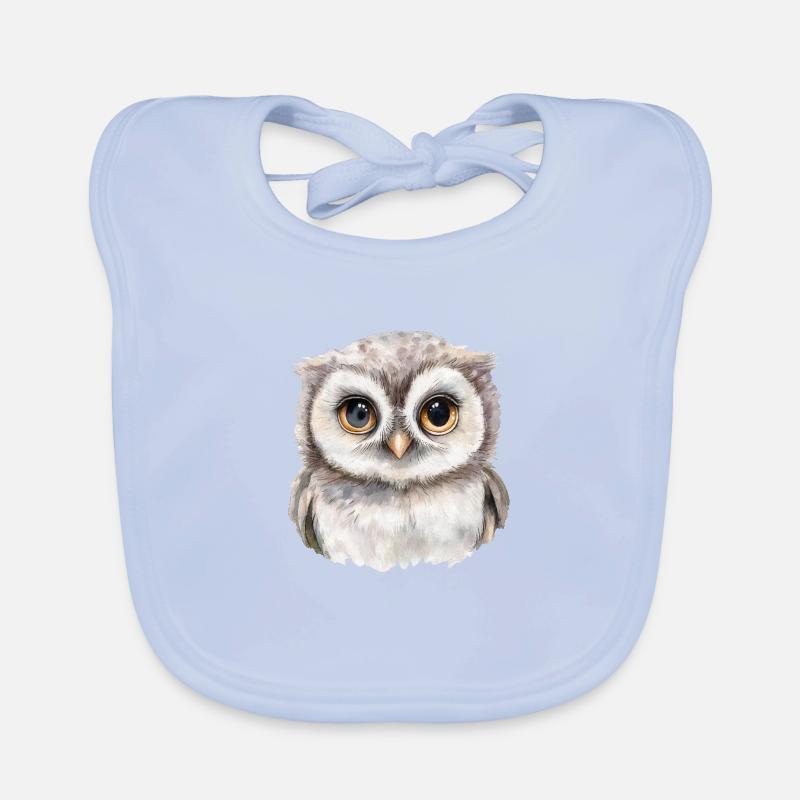 Bébé hibou Bavoir bio Bébé