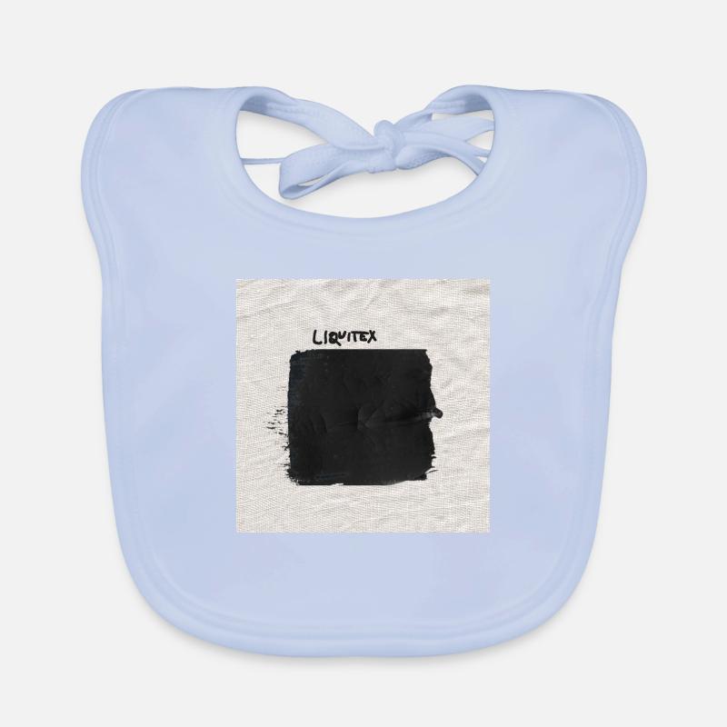 L’imprimé Liquitex de Byella Bavoir bio Bébé