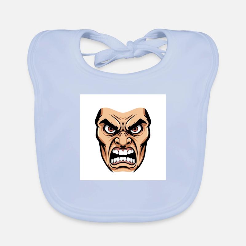 Die Essenz des Zorns: Eine explosive Grafik Baby Bio-Lätzchen