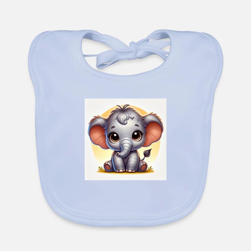 Bébé éléphant Bavoir bio Bébé