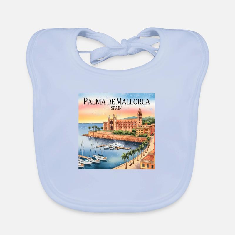 Palma de Majorque Bavoir bio Bébé