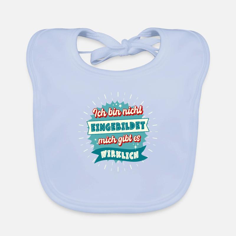 I'm not conceited, I really exist Organic Baby Bibs