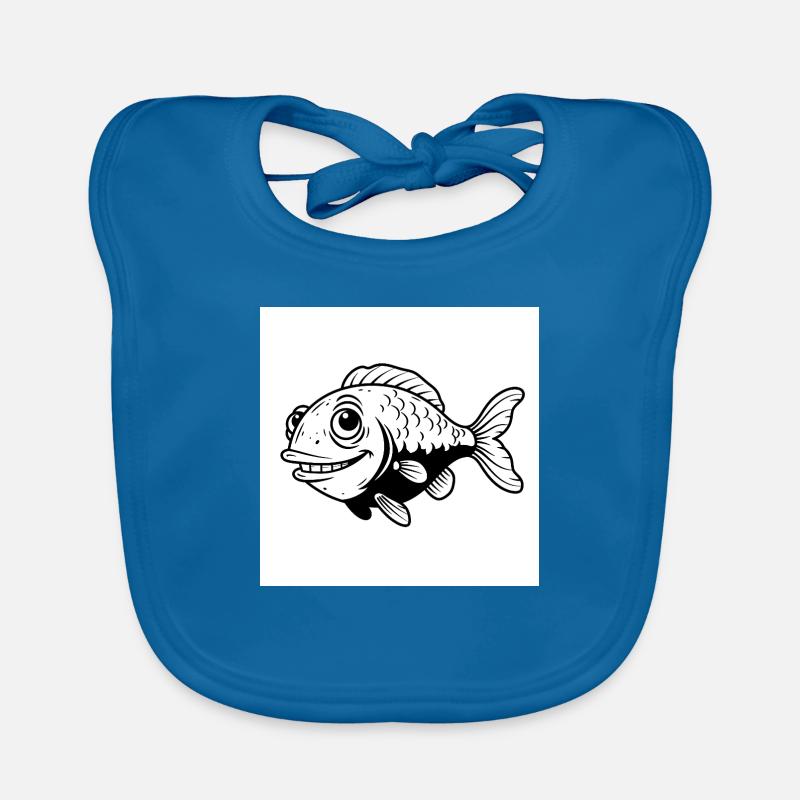 Fisch, Fun, Flossen - Ich bin der Chef im Teich Baby Bio-Lätzchen