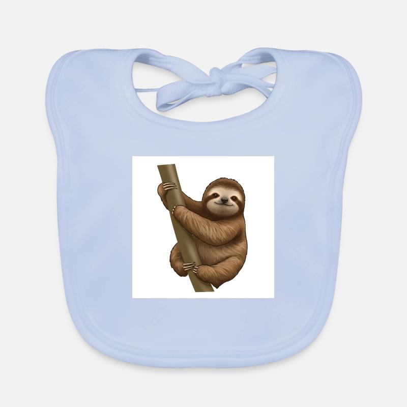 Sloths: Masters of deceleration Organic Baby Bibs