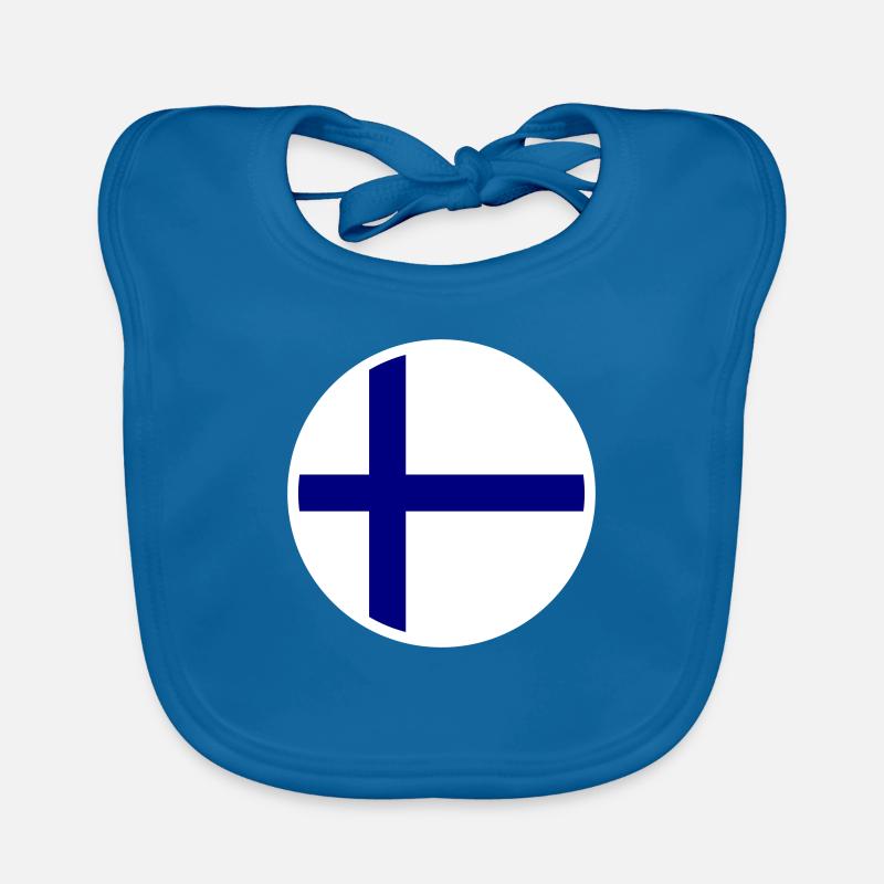 Finland Flag Flag Organic Baby Bibs
