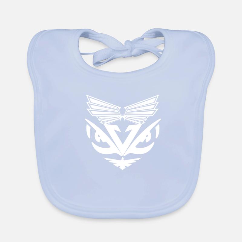 Abstrait Aigles Blanc Bavoir bio Bébé