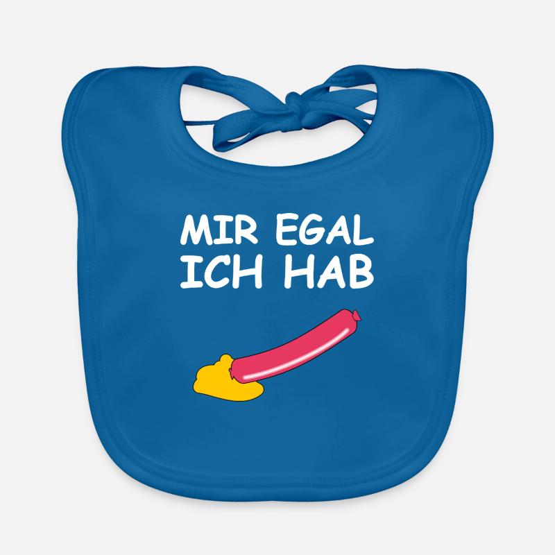 Mir egal ich hab ne Wurst Baby Bio-Lätzchen