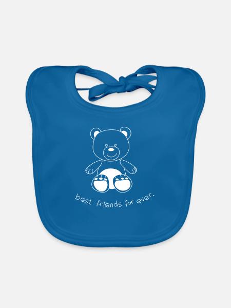 bff 4 - Baby Bio-Lätzchen - Pfauenblau
