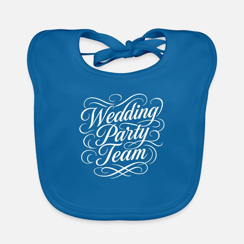 Wedding Party Team Organic Baby Bibs