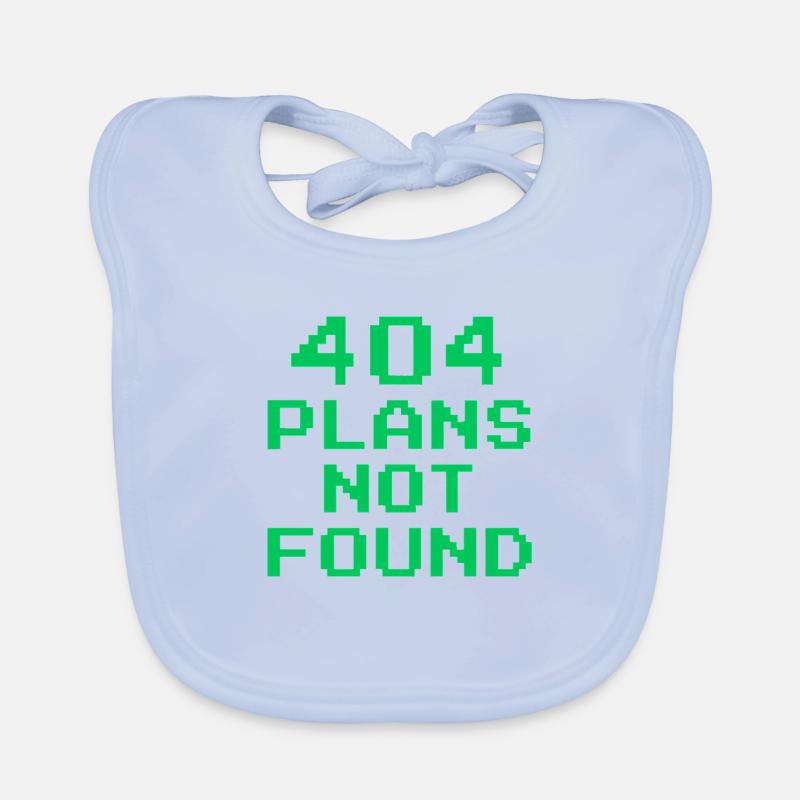 404 Plans Not Found | Retro Pixel Arcade Meme Organic Baby Bibs
