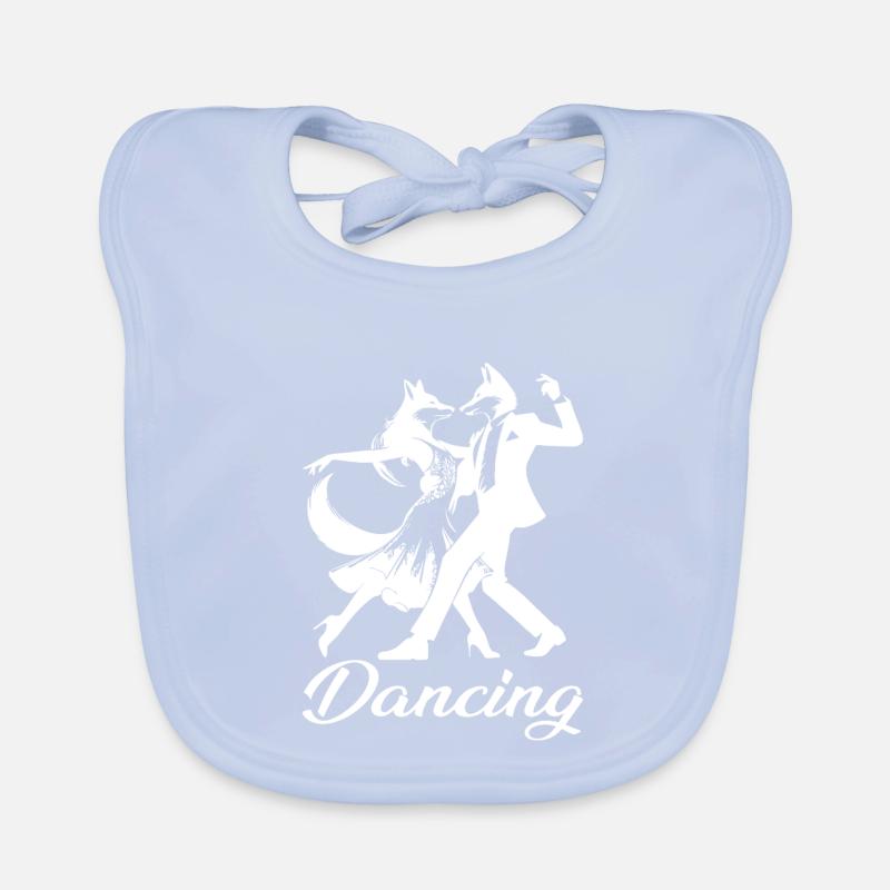 Tango Foxes Design – Dancing Organic Baby Bibs