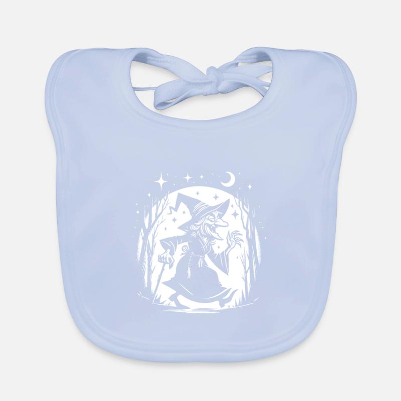 Lustige Hexe Design – Comic Spaß Baby Bio-Lätzchen