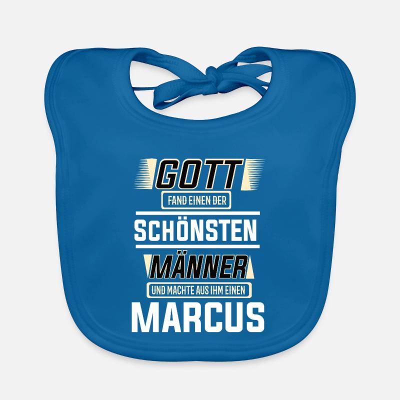 Marcus der schönste Mann von Gott geformt Design Baby Bio-Lätzchen