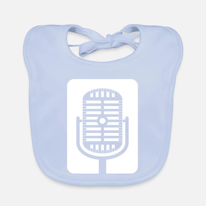 Emblème du micro rétro Bavoir bio Bébé