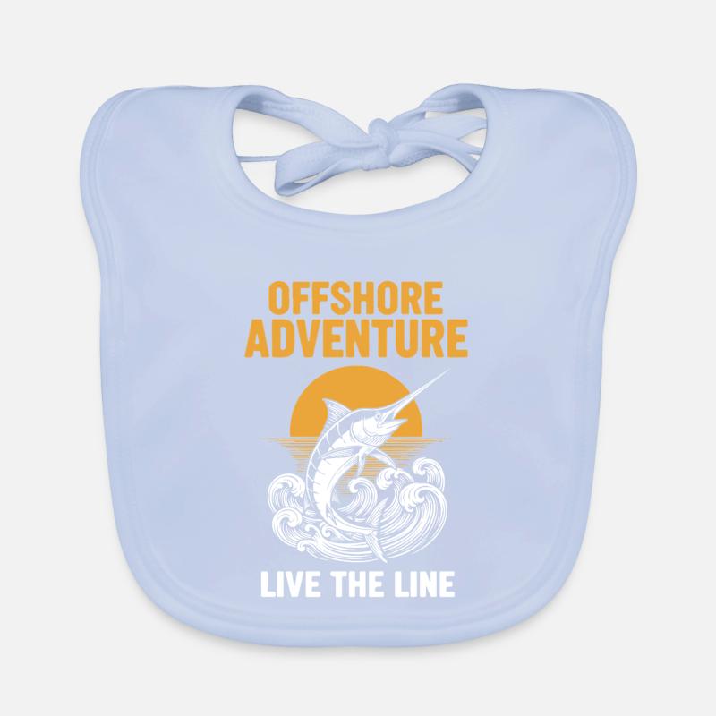 Pêche Mer Espadon Offshore Adventure Bavoir bio Bébé