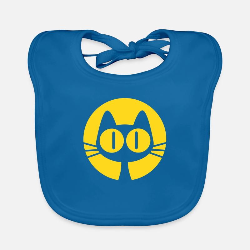 Chat de Lune par Cheerful Madness!! Bavoir bio Bébé
