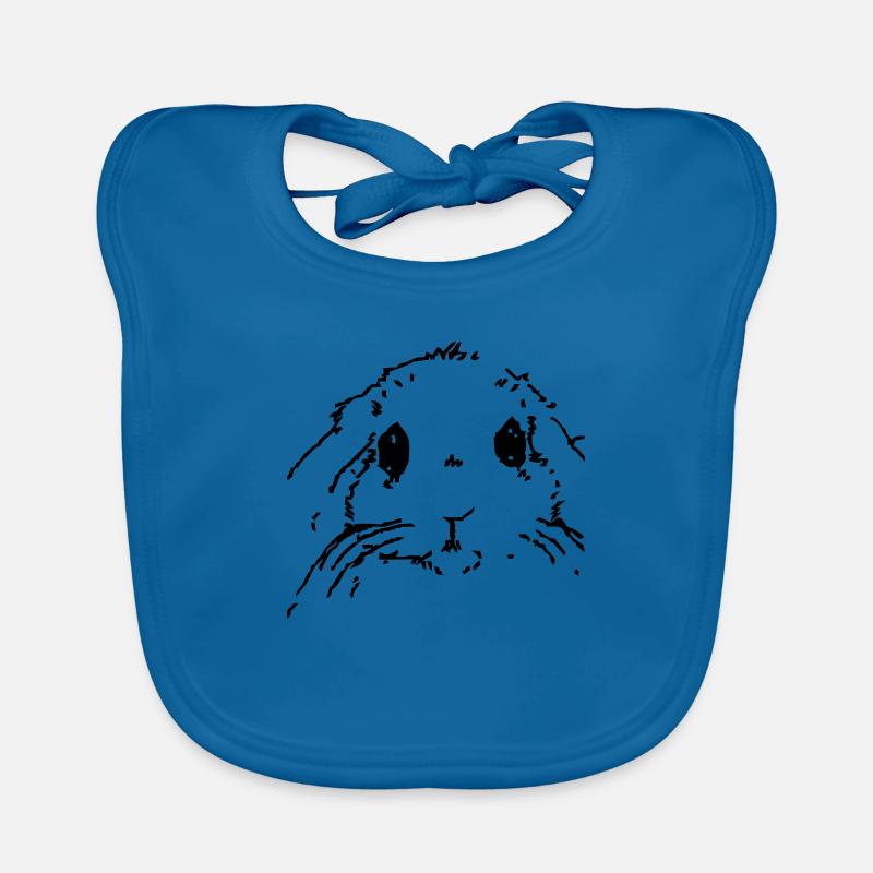 Hase - Baby Bio-Lätzchen - Pfauenblau