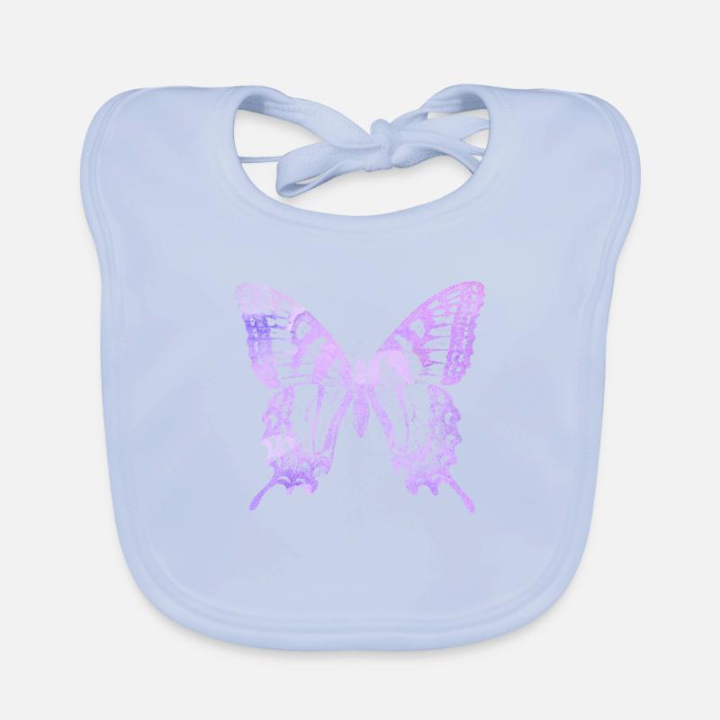 Aquarelle Papillon Bavoir bio Bébé