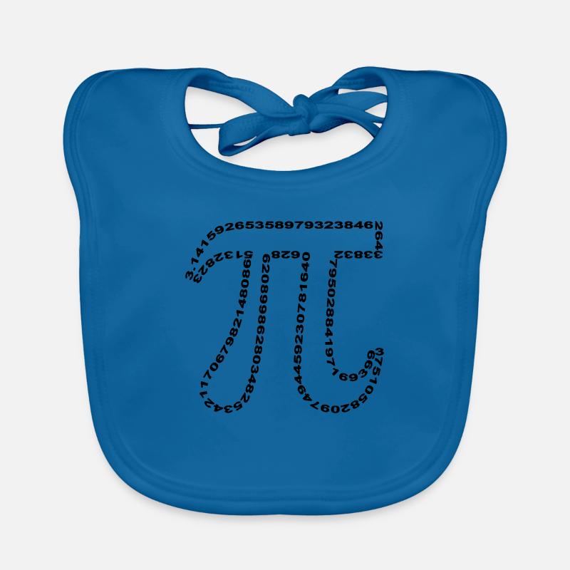 pi outline Organic Baby Bibs
