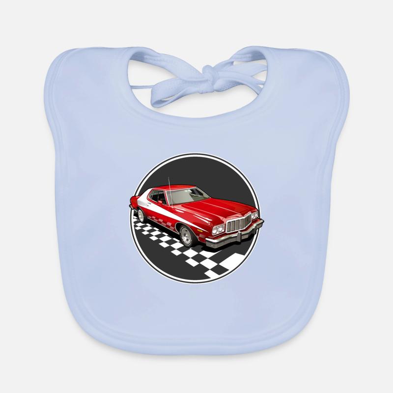 Rotes Auto Baby Bio-Lätzchen