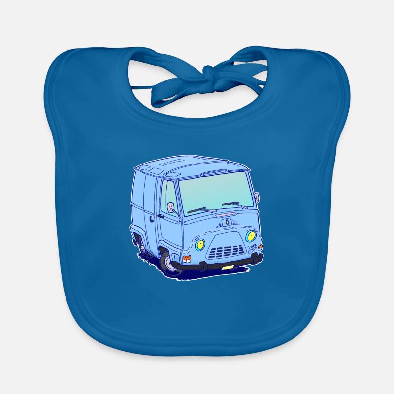 Classic French van without text Organic Baby Bibs