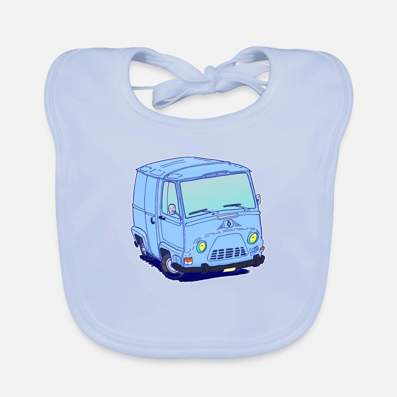 Classic French van without text Organic Baby Bibs