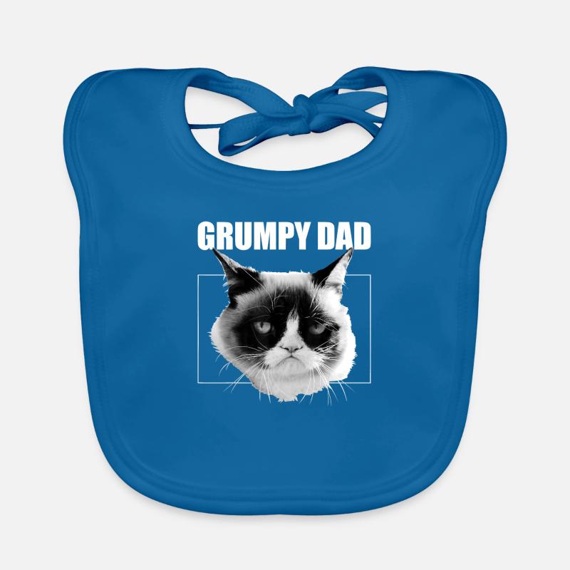 Grumpy Cat Father s Day Grumpy Dad Graphic T Shirt Baby Bio-Lätzchen