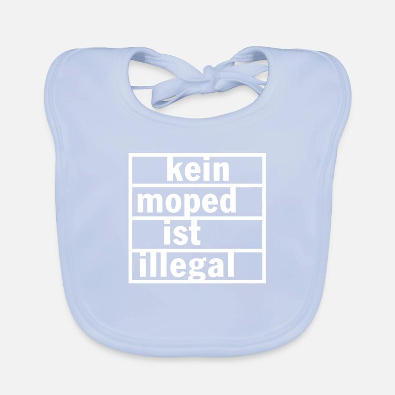 no moped is illegal Organic Baby Bibs