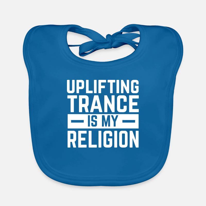 Uplifting Trance Organic Baby Bibs