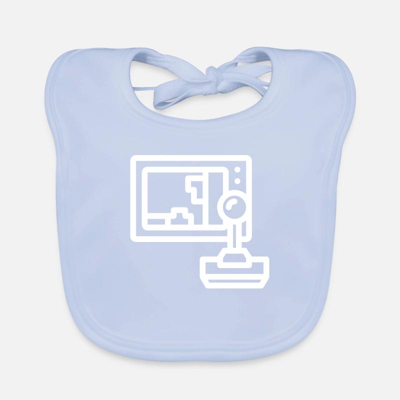 Arcade gaming Organic Baby Bibs