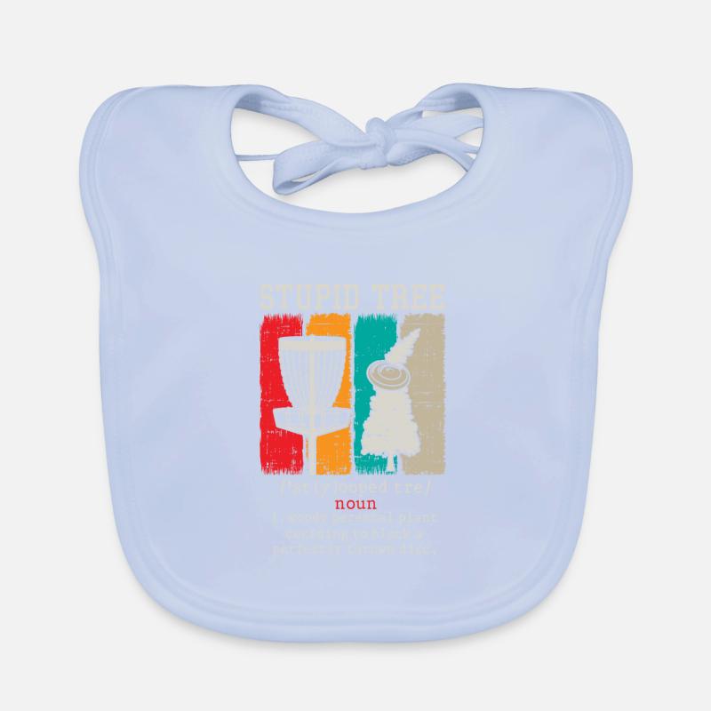 Disc Golf Player Frisbee Disc Golfing Definition Organic Baby Bibs