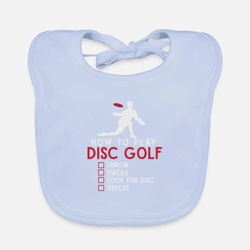 Discgolf drôle d’instructions Frisbee Disc Golfing Bavoir bio Bébé