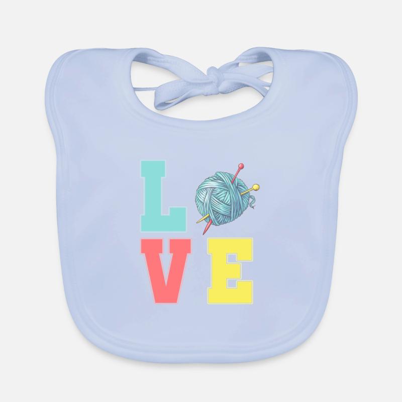 Häkeln Liebe Hobby Basteln Garn Stricker Baby Bio-Lätzchen