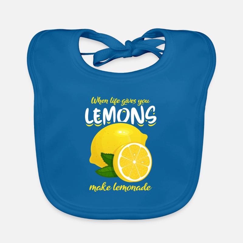 Funny lemon saying make lemonade Organic Baby Bibs