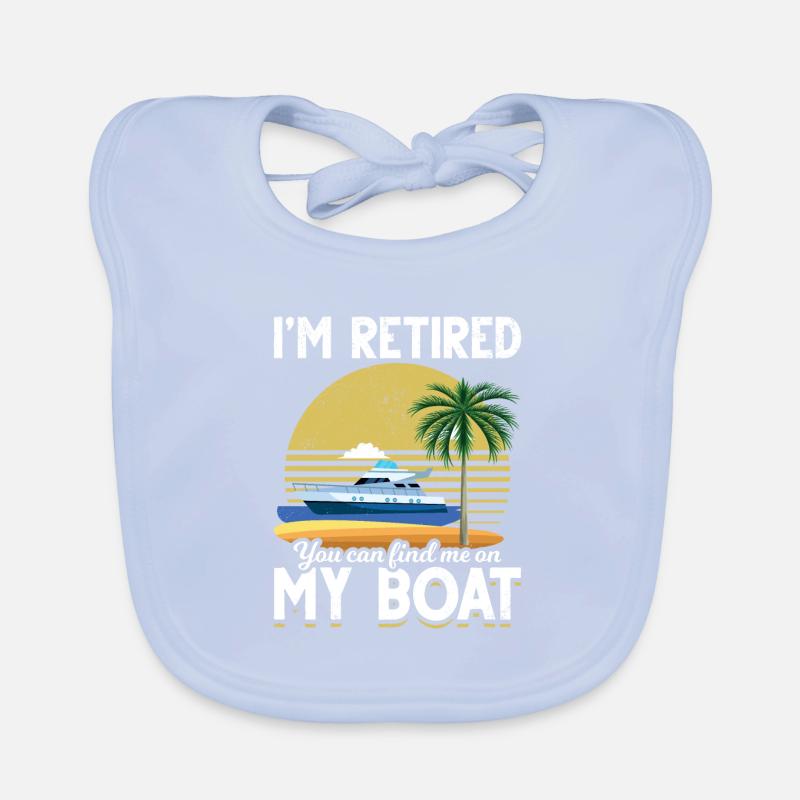 Retraite Drôle de bateau Retraite Bavoir bio Bébé