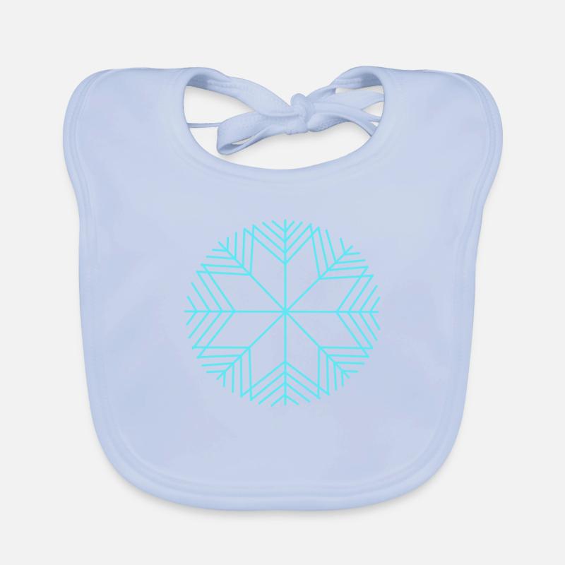 Snowflake Organic Baby Bibs