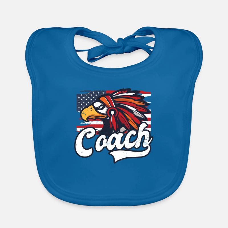 American Flag Coach 4. Juli Native Eagle Baby Bio-Lätzchen