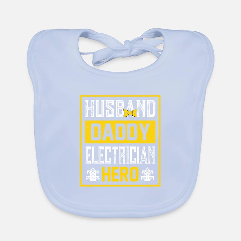 Ehemann Papa Elektriker Held Baby Bio-Lätzchen