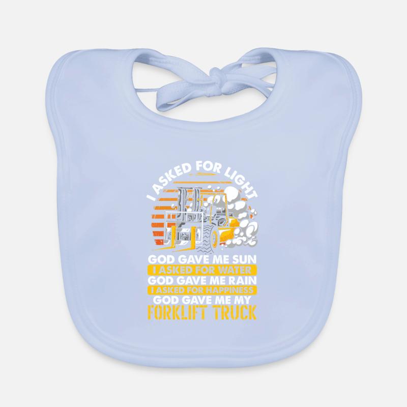 Forklift Operator Organic Baby Bibs