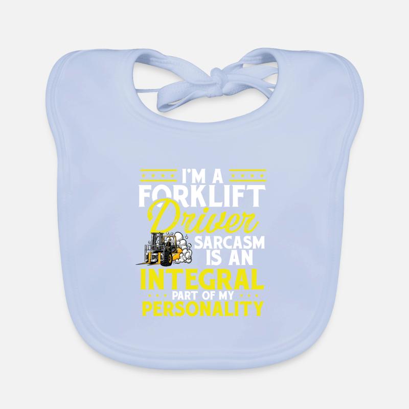Forklift Operator I'm A Forklift Driver Organic Baby Bibs
