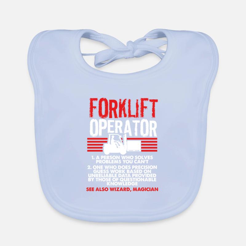 Forklift Operator Definition Forklift Driver Organic Baby Bibs