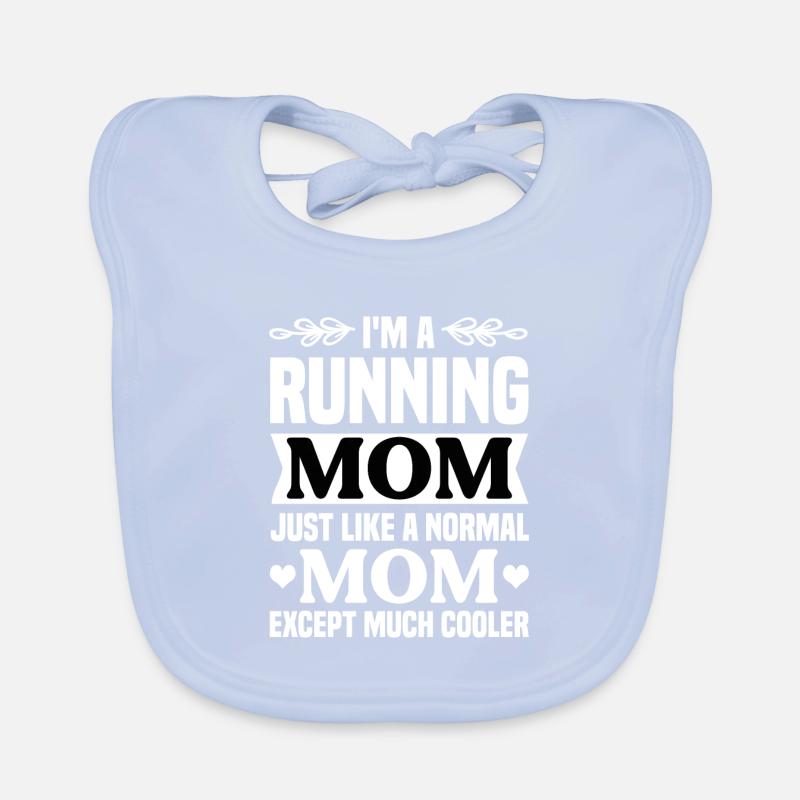 Mutter rennen laufen joggen Mama Baby Bio-Lätzchen